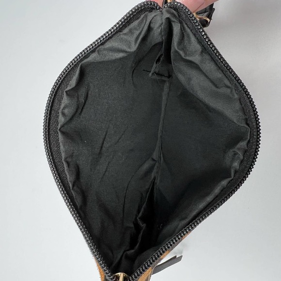 Animal Leopard Print Zip Top Tassel Wristlet Clutch Womens Accessory Bag - Picture 4 of 5